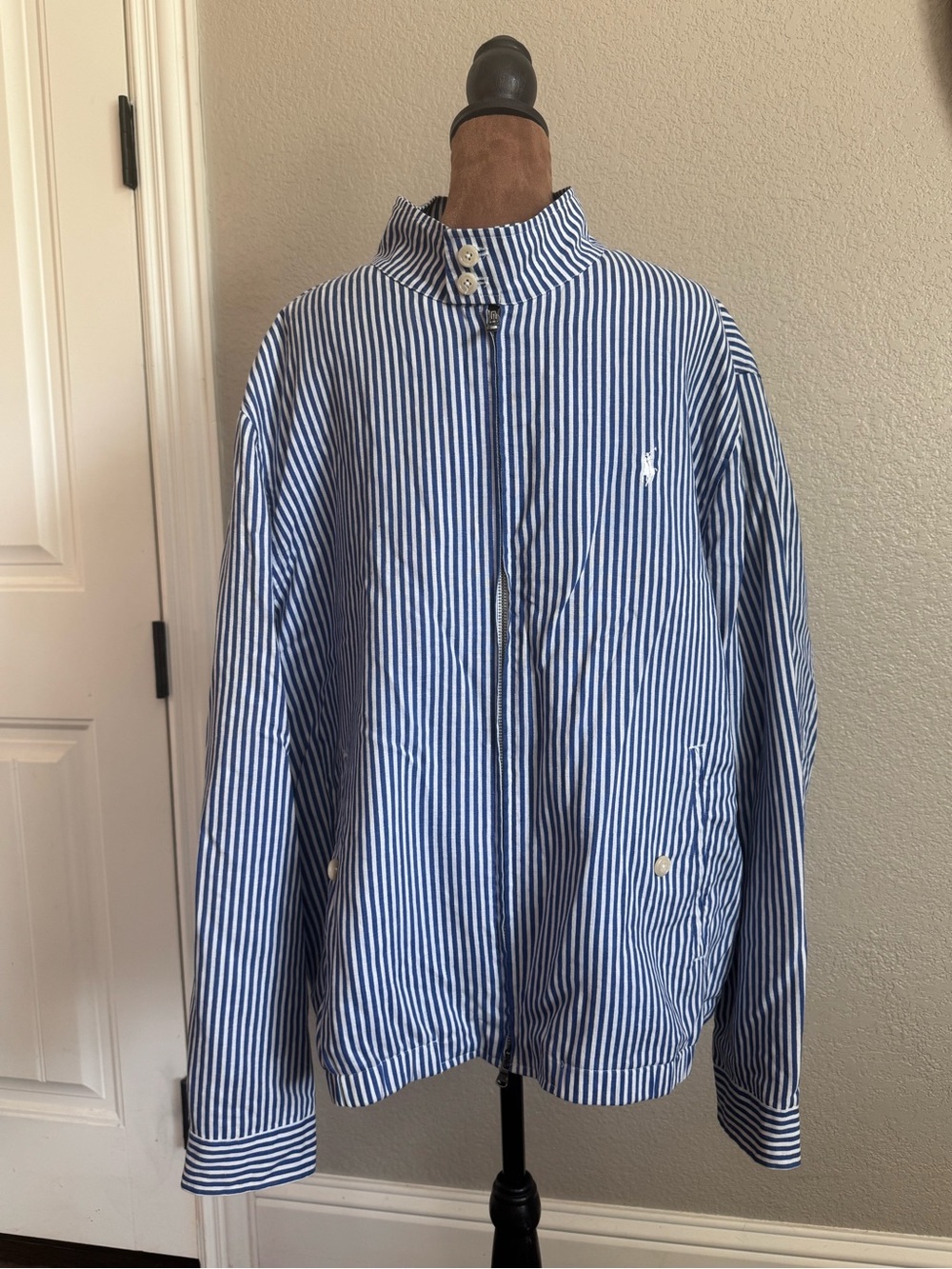 Vintage Polo Golf Ralph Lauren Linen Cotton Harrington Swing Jacket XL Y2K 90s